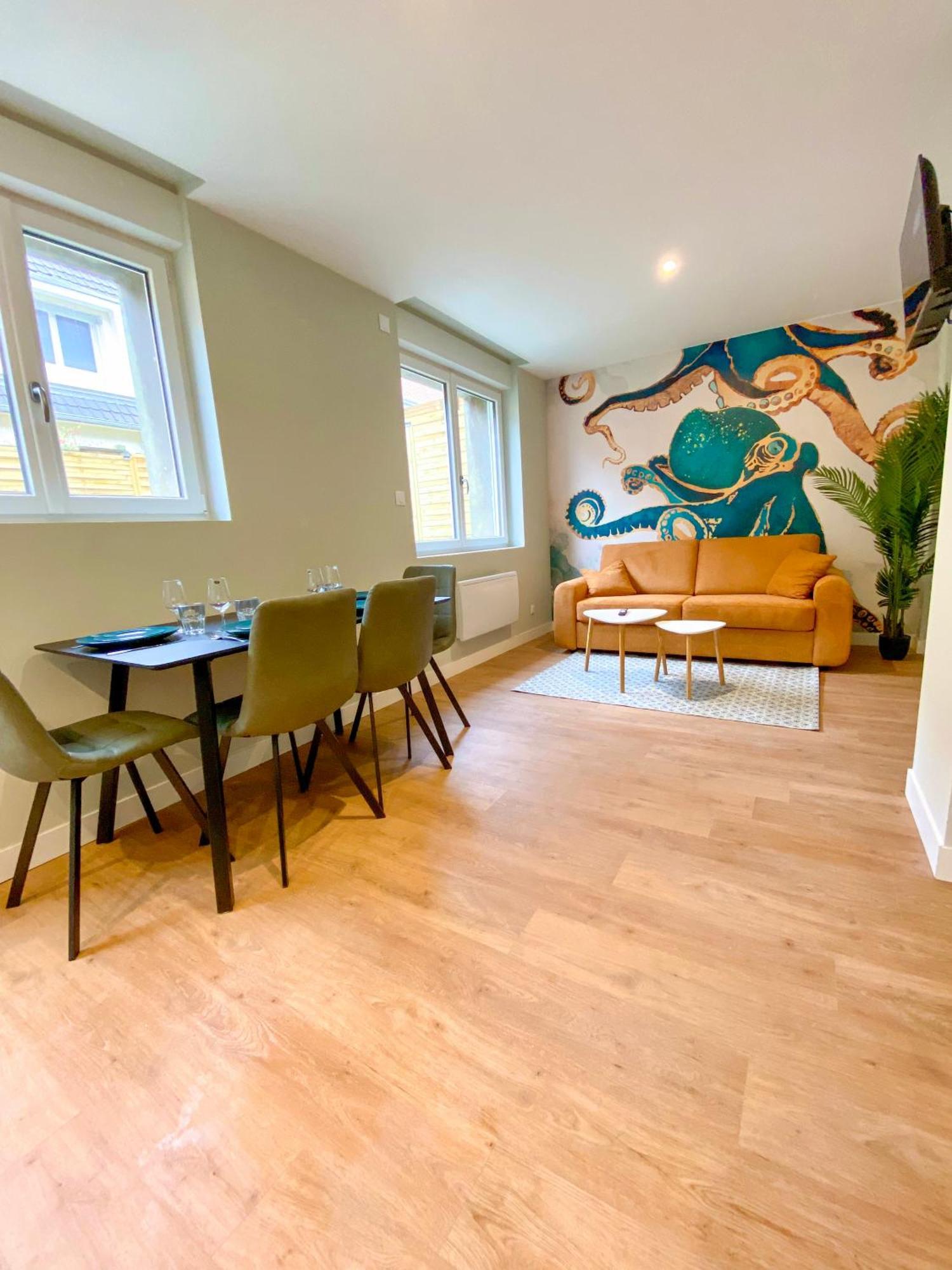 L'Octopus - Appartement 2 Adultes 2 Enfants Jardin, Proche Centre Et Plage Le Portel Εξωτερικό φωτογραφία